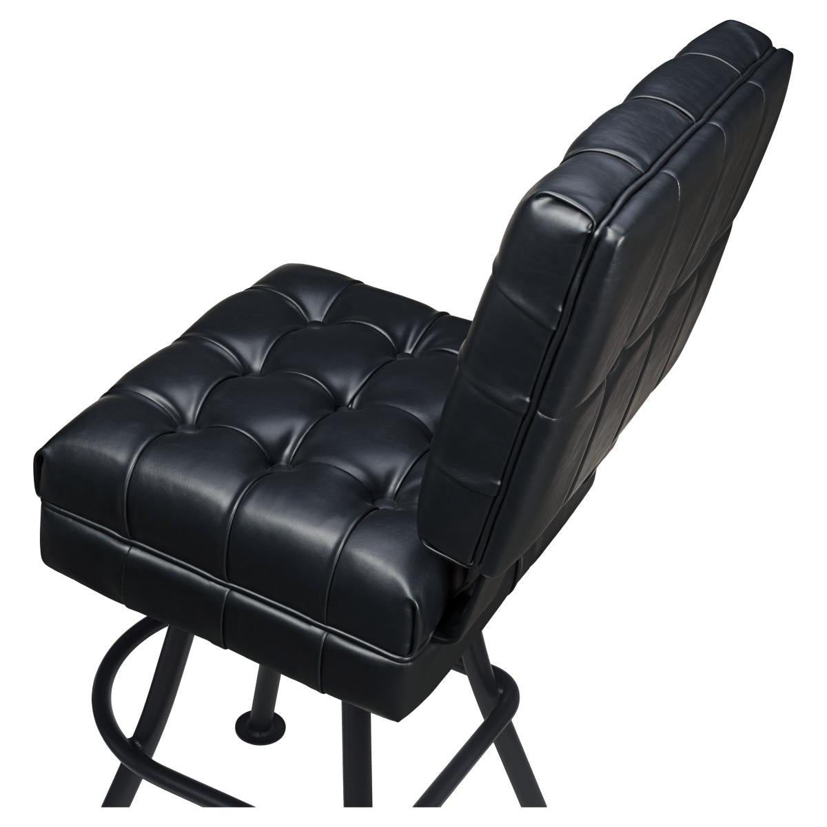 Belvedere Tufted Premium Bucket Bar Stool with Orbit Frame1a082178550f63792