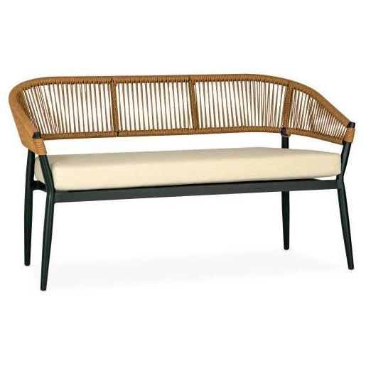Sydney Woven Synthetic Rope Seat Outdoor Bench