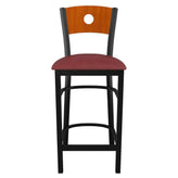 Interchangeable Back Metal Bar Stool with a Circled Back19c43d3e82a3171234