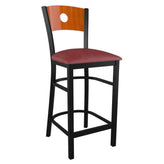Interchangeable Back Metal Bar Stool with a Circled Back19c43d3e82a558583
