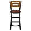 Interchangeable Back Metal Bar Stool with 3 Slats Back19c43dd20bd459a746