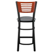 Interchangeable Back Metal Bar Stool with 5 Slats Back19c43e384872f9a6cf