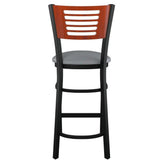 Interchangeable Back Metal Bar Stool with 5 Slats Back19c43e384872f9a6cf