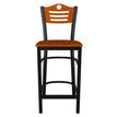 Interchangeable Back Metal Bar Stool with 3 Slats & Circle Back19c43d8fbe8dd3997