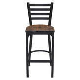 Premium Metal Ladder Back Bar Stool19c0abfe12031df5c7