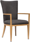 Sorrento Wood Grain Aluminum Upholstered Arm Chair19fd93af11f1cc8547