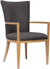 Sorrento Wood Grain Aluminum Upholstered Arm Chair19fd93af11f1cc8547