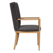 Sorrento Wood Grain Aluminum Upholstered Arm Chair19fd93af11f3f9ff57