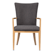 Sorrento Wood Grain Aluminum Upholstered Arm Chair19fd93af11f136714d