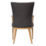 Sorrento Wood Grain Aluminum Upholstered Arm Chair19fd93af11f49efa30