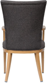 Sorrento Wood Grain Aluminum Upholstered Arm Chair19fd93af11f49efa30