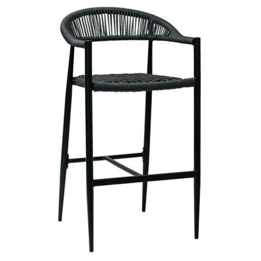 Sydney Woven Synthetic Rope Seat Outdoor Bar Stool Restaurant