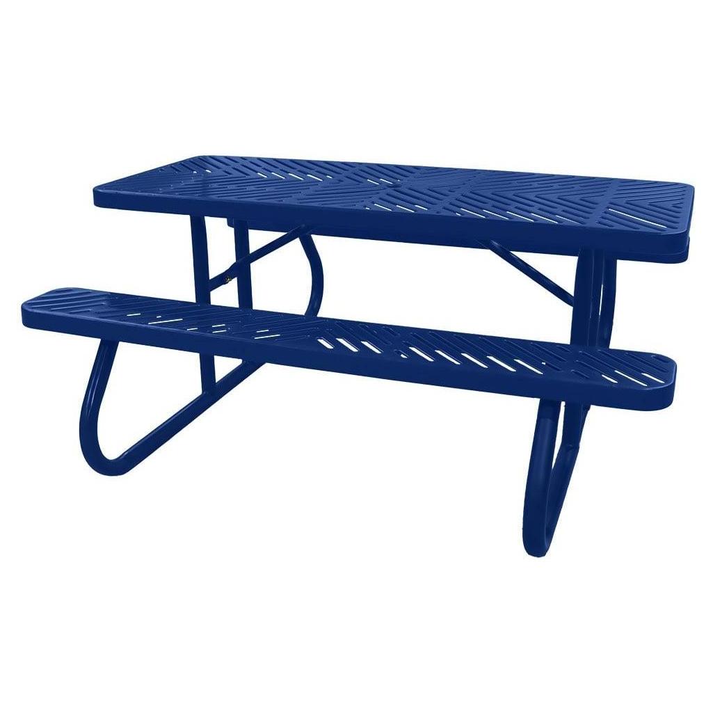 Free Standing 6′ Picnic Table with Laser Cut Design