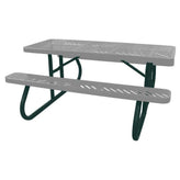 Free Standing 6′ Picnic Table with Laser Cut Design