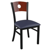 Interchangeable Back Metal Chair with a Circled Back19c43cfec7439139e1