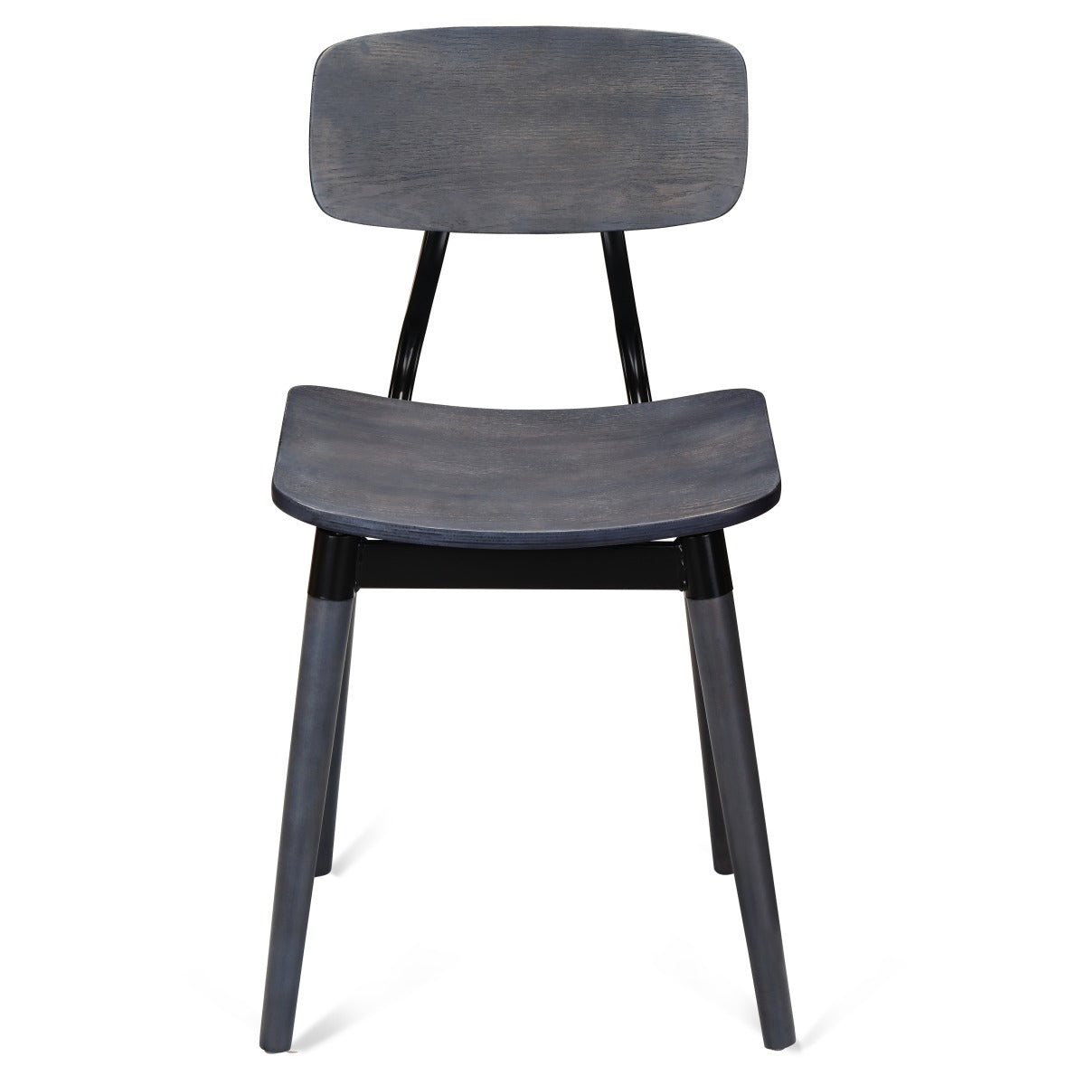 Jaime Wood Restaurant Chair with Black Frame