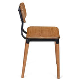 Slate Wood Restaurant Chair with Metal Frame19ba3516f013bd67dc