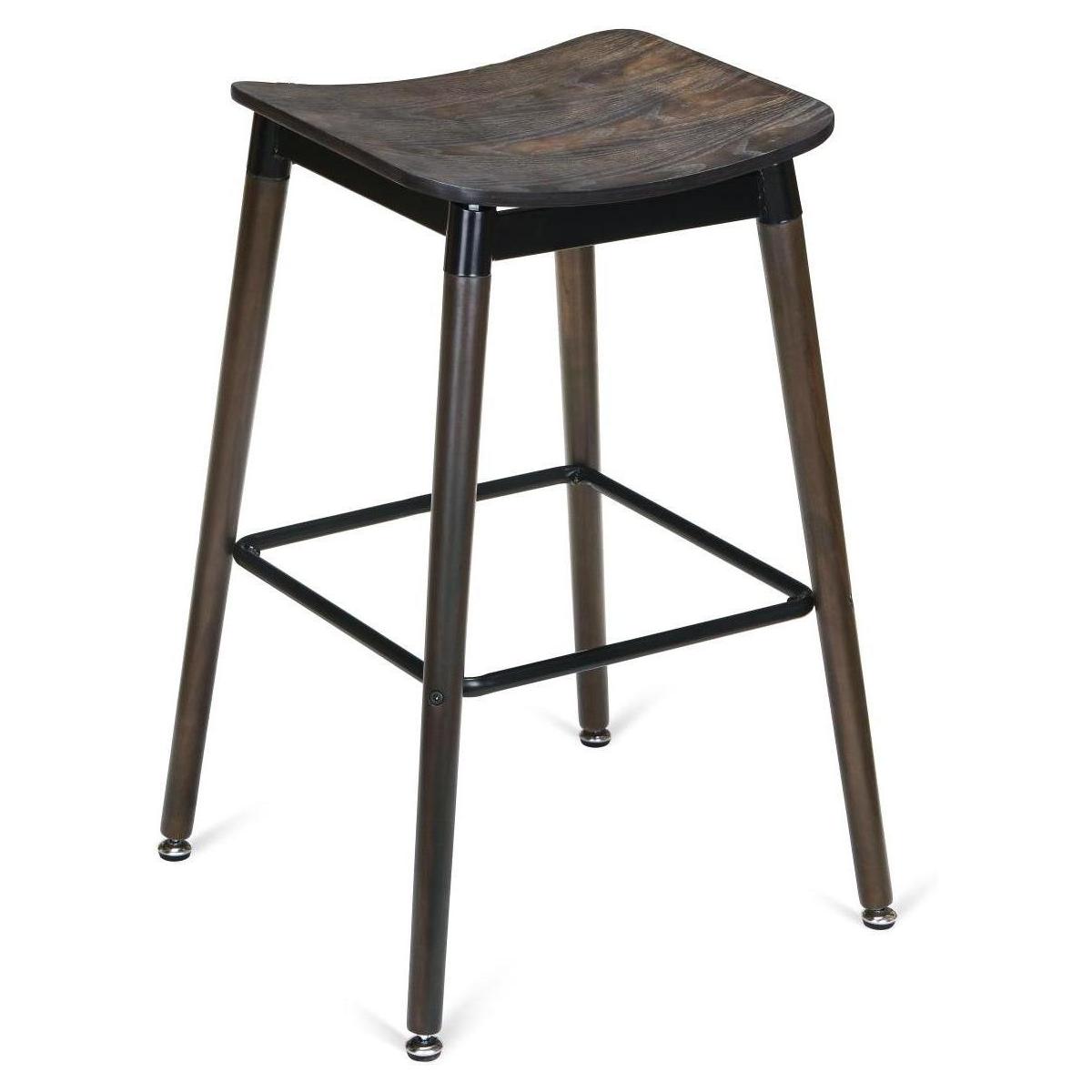 Slate Black Backless Bar Stool19cd308d0a453d3b30