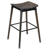 Slate Black Backless Bar Stool19cd308d0a453d3b30