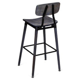 Slate Black Metal Restaurant Bar Stool19b805256386a96d44