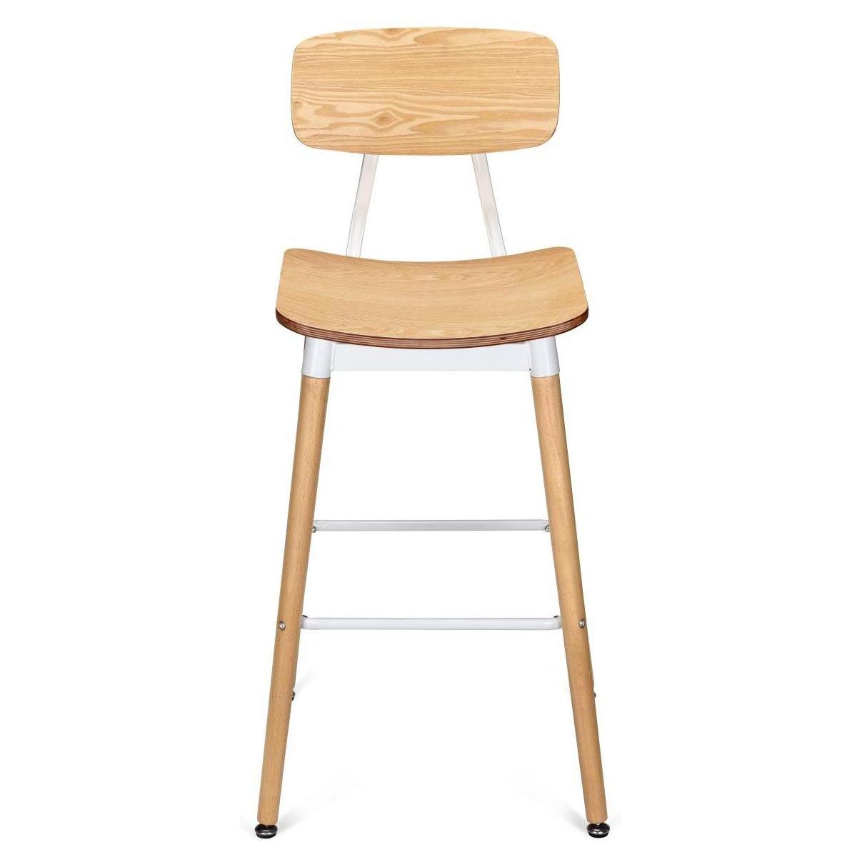 Slate White Metal Restaurant Bar Stool19ba37bbe7f3781b4