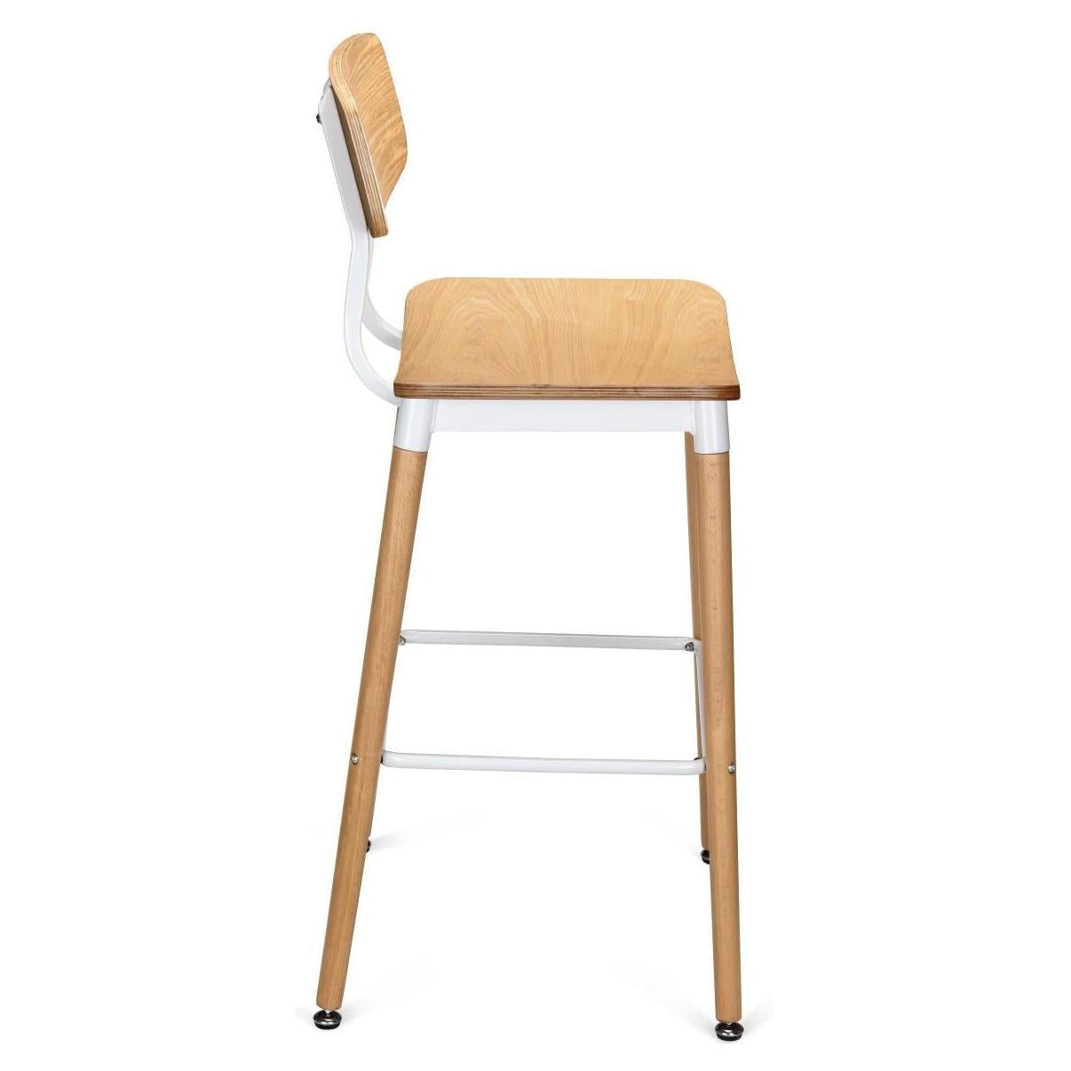 Slate White Metal Restaurant Bar Stool19ba37bbe7f576d43b