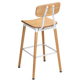 Slate White Metal Restaurant Bar Stool19ba37bbe7f2a0a056