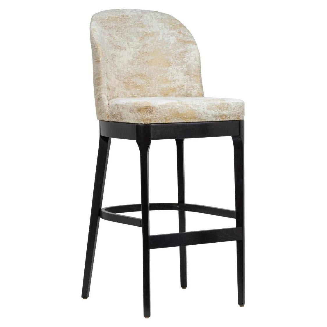 Cava Designer Series Custom Upholstered Bar Stool with Full Back
