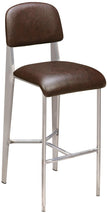 Nico Padded Metal Bar Stool in Clear Coat19ba4e4e1e64d2e8ff