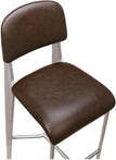 Nico Padded Metal Bar Stool in Clear Coat19ba4e4e1e6739bf62