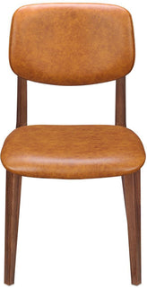 Enzo Wood Grain Metal Chair with Padded Back19b9035bc821742bdb