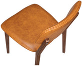 Enzo Wood Grain Metal Chair with Padded Back19b9035bc8270dab36