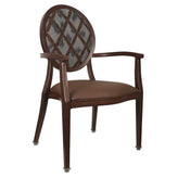 Astoria Custom Upholstered Arm Chair with Round Back
