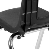 Mickey Advantage Black Student Stack School Chair - 12-inch