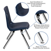 Mickey Advantage Navy Student Stack School Chair - 12-inch