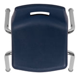Mickey Advantage Navy Student Stack School Chair - 12-inch