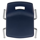 Mickey Advantage Navy Student Stack School Chair - 16-inch