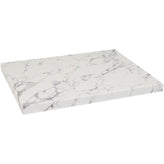 Indoor Laminate 1-3/4" Thick Table Top in White Granite Print