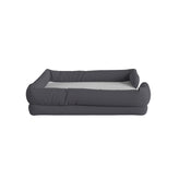 Cooper Orthopedic Comfy Memory Foam Joint Relief Bolster Dog Bed for Dogs up to 44 LBS. - Removable & Washable Cover, Non-Slip Bottom