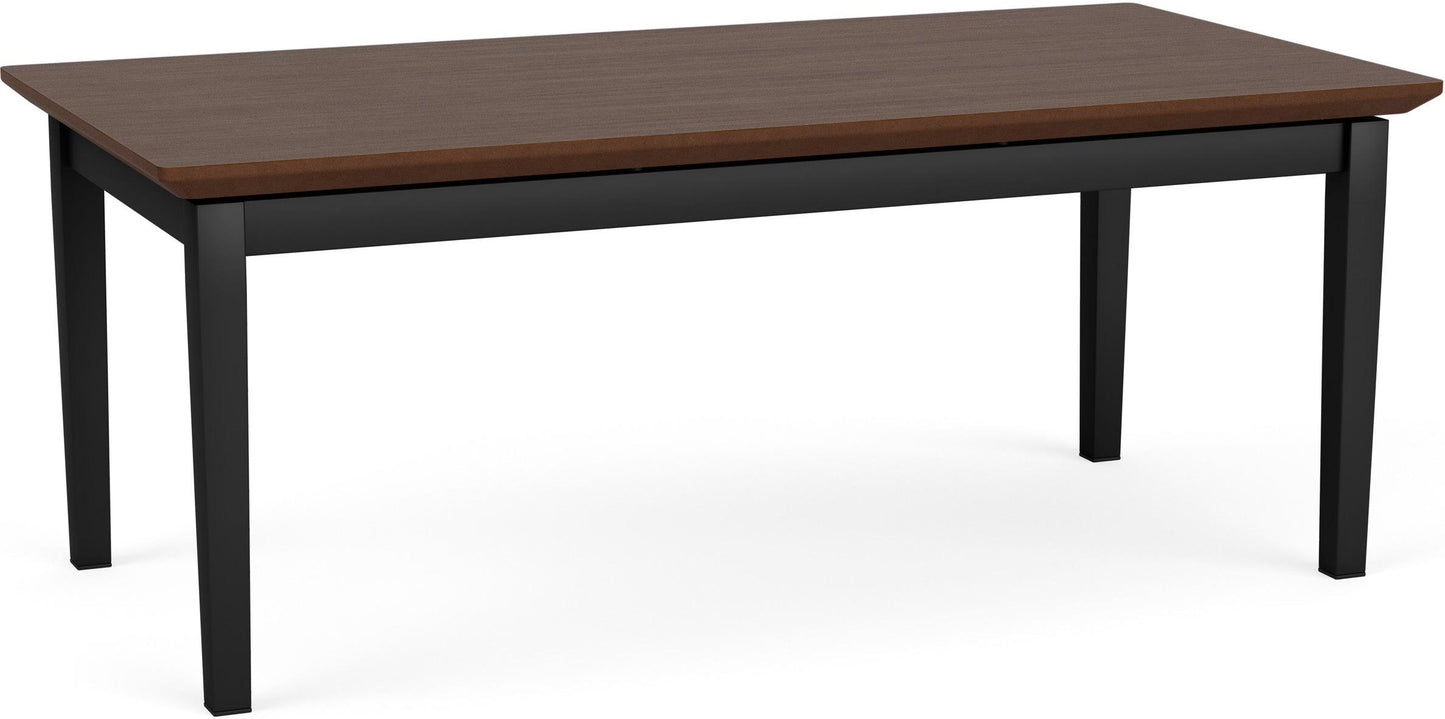 Amherst Steel Waiting Reception Coffee Table Metal Frame 20x40" High Pressure Laminate Top