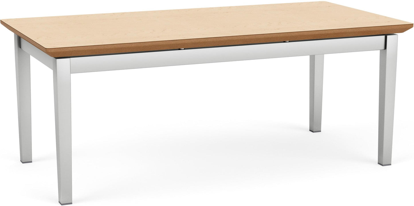 Amherst Steel Waiting Reception Coffee Table Metal Frame 20x40" High Pressure Laminate Top