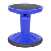 Carter Adjustable Height Kids Flexible Active Stool for Classroom and Home with Non-Skid Bottom in Blue, 14" - 18" Seat Height