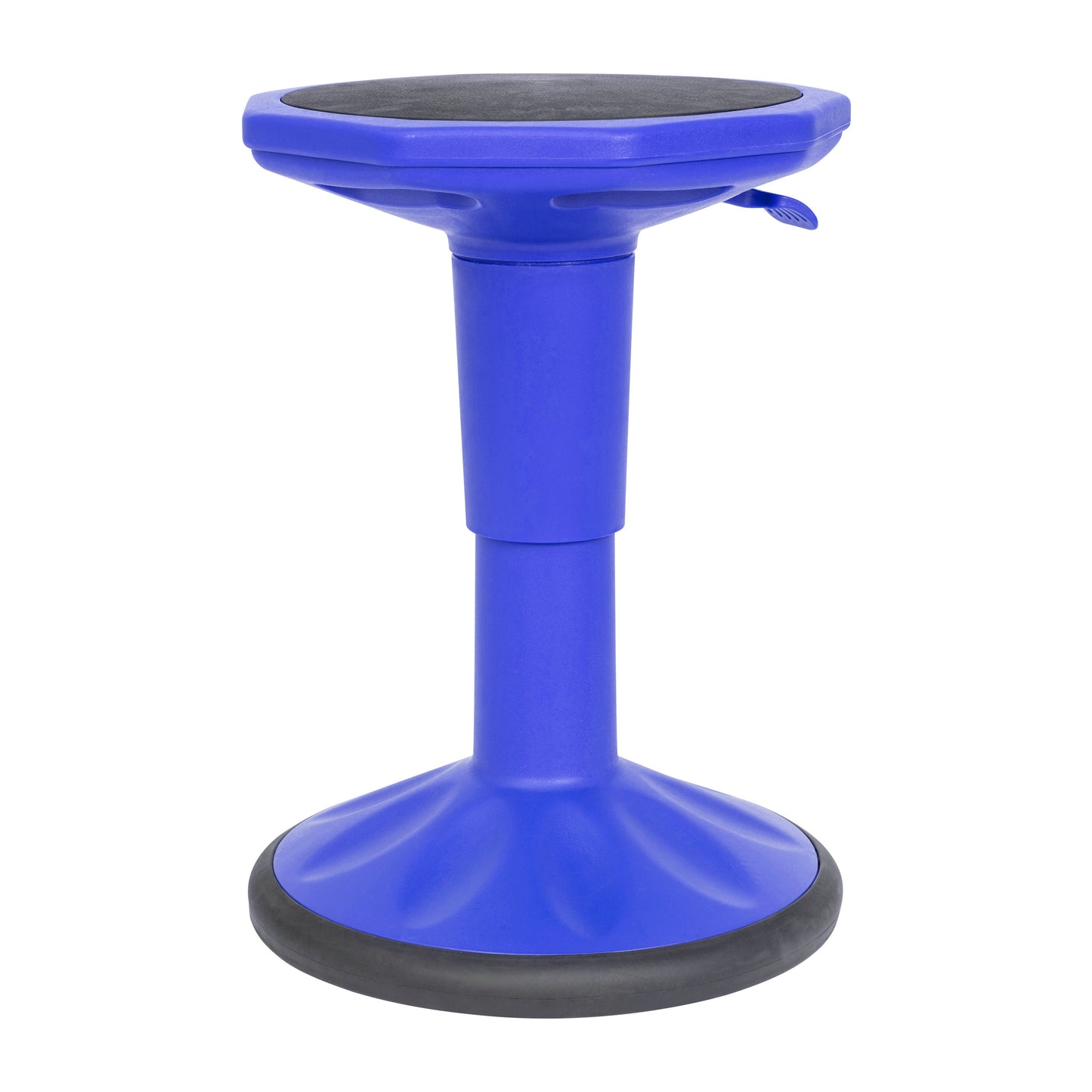 Carter Adjustable Height Kids Flexible Active Stool for Classroom and Home with Non-Skid Bottom in Blue, 14" - 18" Seat Height