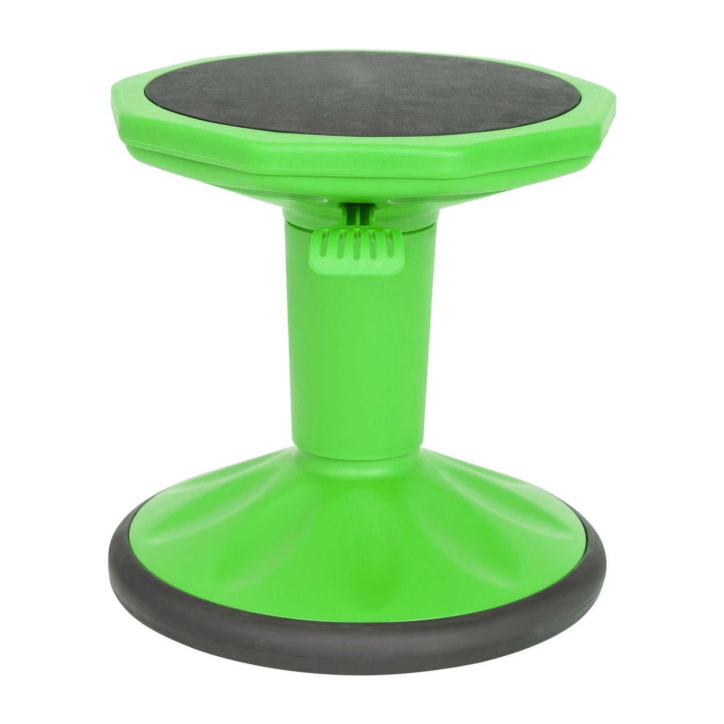 Carter Adjustable Height Kids Flexible Active Stool for Classroom and Home with Non-Skid Bottom in Green, 14" - 18" Seat Height