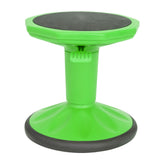 Carter Adjustable Height Kids Flexible Active Stool for Classroom and Home with Non-Skid Bottom in Green, 14" - 18" Seat Height