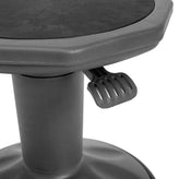 Carter Adjustable Height Kids Flexible Active Stool for Classroom and Home with Non-Skid Bottom in Gray, 14" - 18" Seat Height