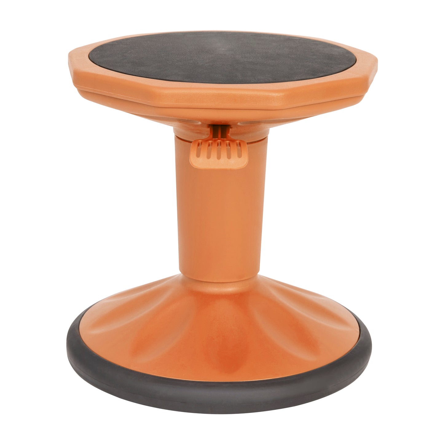 Carter Adjustable Height Kids Flexible Active Stool for Classroom and Home with Non-Skid Bottom in Orange, 14" - 18" Seat Height