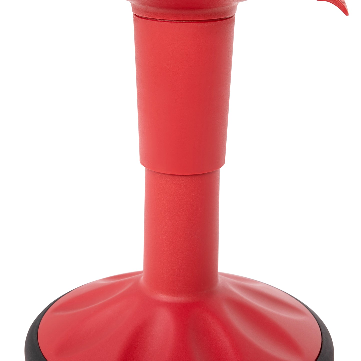 Carter Adjustable Height Kids Flexible Active Stool for Classroom and Home with Non-Skid Bottom in Red, 14" - 18" Seat Height