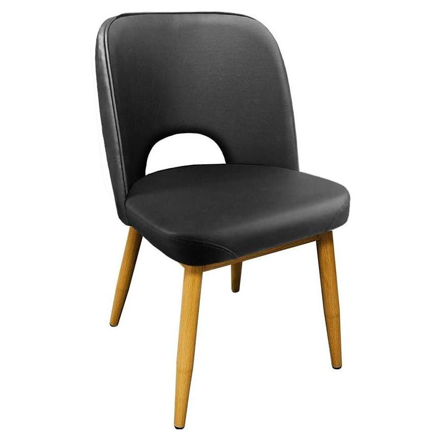 Amata Cut Back Bucket Style Upholstered Dining Chairs