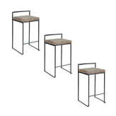 Fuji Stacker 26" Fixed-Height Counter Stool - Set of 3
